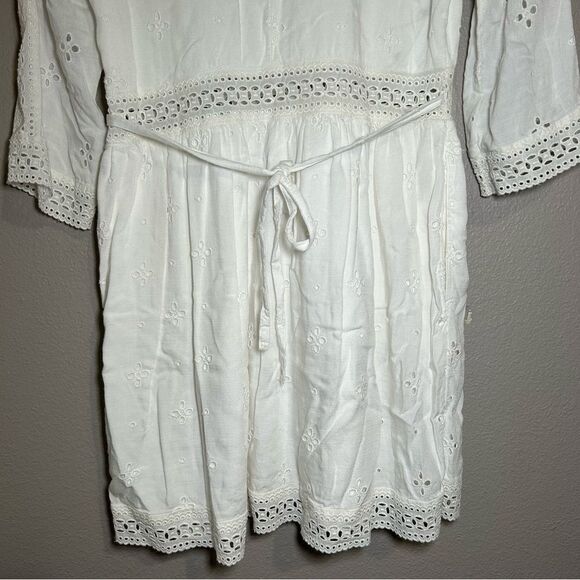 Abercrombie & Fitch crochet lace embroidered boho dress women’s size small - Picture 8 of 14